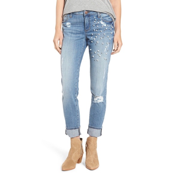 🌟STS Blue Taylor Tomboy Distress Pearl Boyfriend - Picture 1 of 8